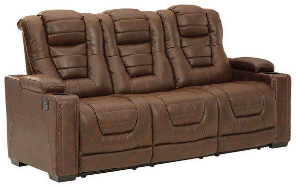 Owners Box Power Reclining Sofa and Loveseat 24505U1 Thyme Contemporary Motion Upholstery Package By AFI - sofafair.com