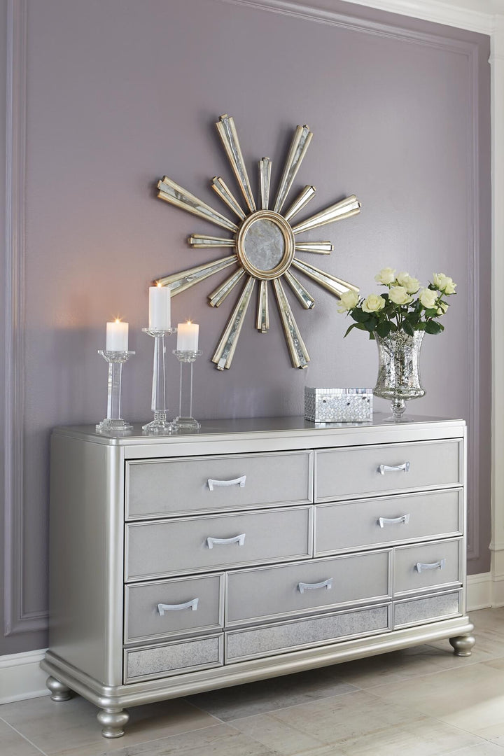 B650-31 Metallic Traditional Coralayne Dresser By Ashley - sofafair.com