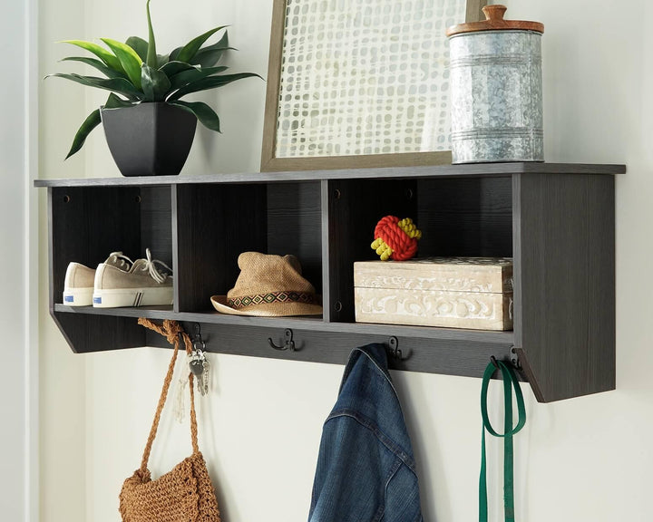 A8010271 Black/Gray Casual Mansi Wall Shelf By Ashley - sofafair.com