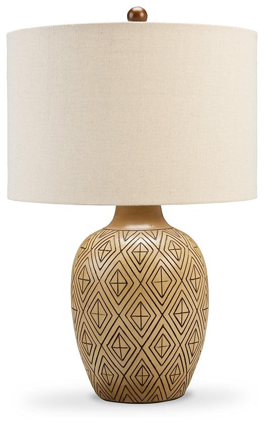 Jairgan Table Lamp (Set of 2) L243294 Brown/Beige Casual Table Lamp Pair By Ashley - sofafair.com