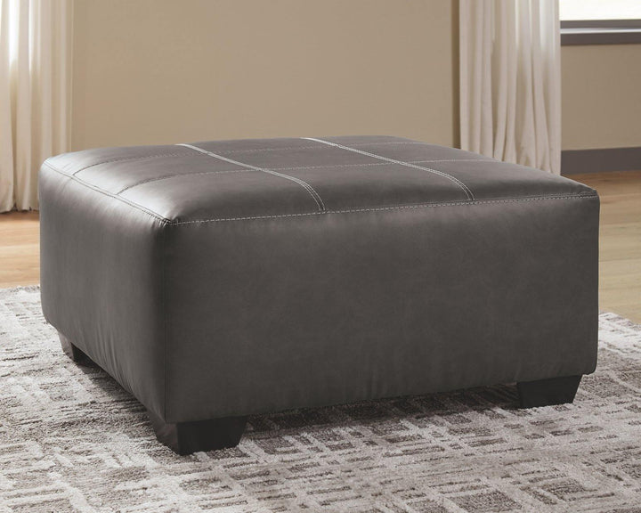 Aberton Oversized Accent Ottoman 2560108 Gray Contemporary Stationary Upholstery By AFI - sofafair.com