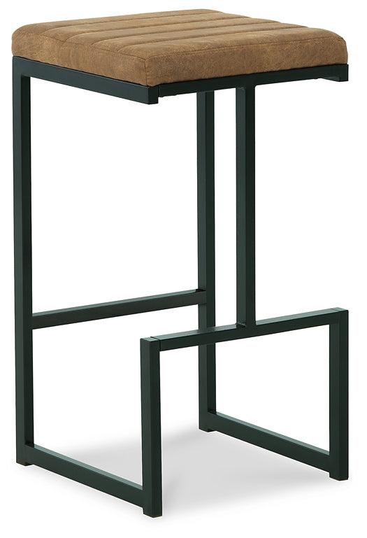 Strumford Bar Height Bar Stool D109-230 Black/Gray Contemporary Barstool By Ashley - sofafair.com