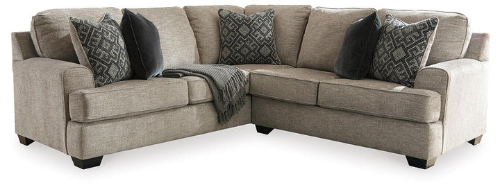 Bovarian 2-Piece Sectional 56103S3 Black/Gray Casual Stationary Sectionals By AFI - sofafair.com