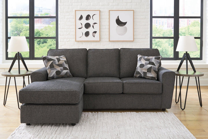 Cascilla Sofa Chaise 2680418 Slate Contemporary Stationary Upholstery By AFI - sofafair.com