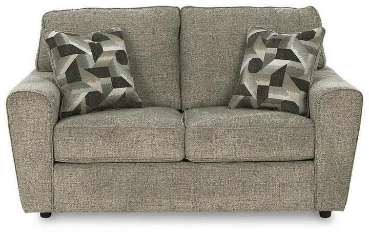 Cascilla Loveseat 2680535 Pewter Contemporary Stationary Upholstery By AFI - sofafair.com