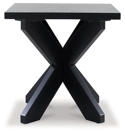 T461-2 Black/Gray Contemporary Joshyard End Table By AFI - sofafair.com