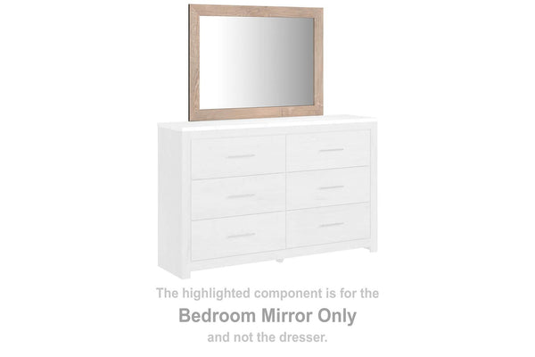 B1191-36 Brown/Beige Casual Senniberg Bedroom Mirror By AFI - sofafair.com