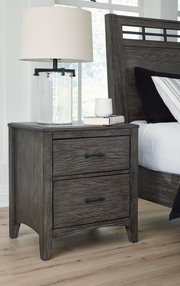 B651-92 Black/Gray Casual Montillan Nightstand By Ashley - sofafair.com