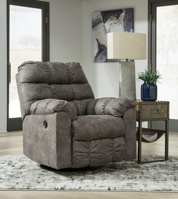 Derwin Swivel Glider Recliner 2840228 Concrete Contemporary Motion Upholstery By AFI - sofafair.com