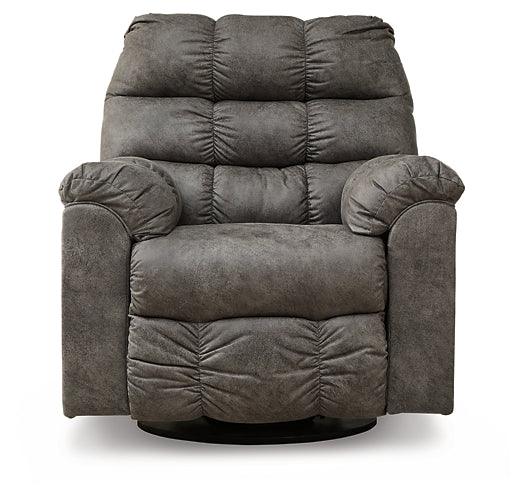 Derwin Swivel Glider Recliner 2840228 Concrete Contemporary Motion Upholstery By AFI - sofafair.com