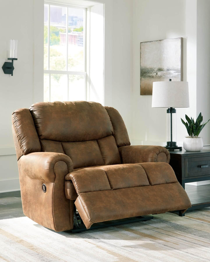 Boothbay Oversized Recliner 4470452 Brown/Beige Traditional Motion Recliners - Free Standing By AFI - sofafair.com