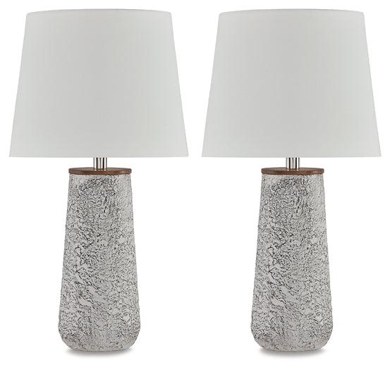 Chaston Table Lamp (Set of 2) L204464 White Casual Table Lamp Pair By AFI - sofafair.com