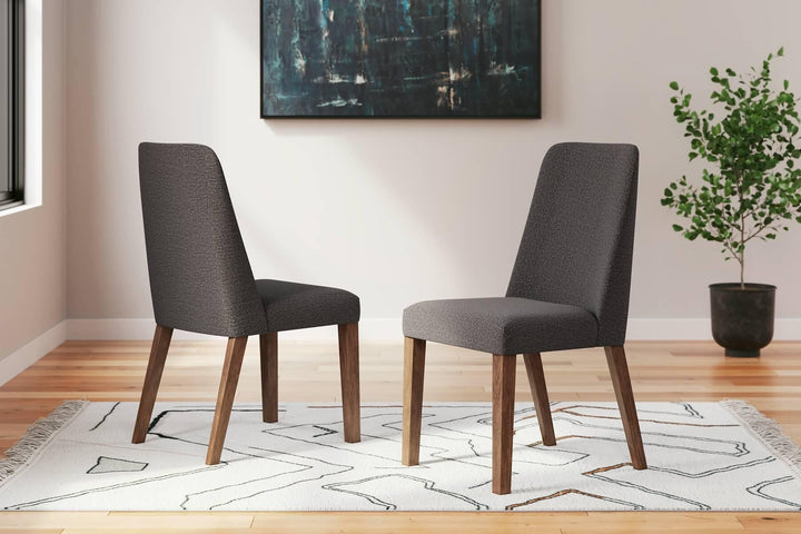 D615-02 Black/Gray Contemporary Lyncott Dining Chair By Ashley - sofafair.com