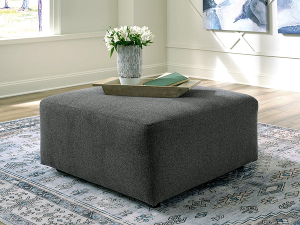 Edenfield Oversized Accent Ottoman 2900308 Charcoal Contemporary Stationary Upholstery By AFI - sofafair.com