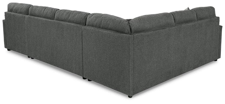 Edenfield 3Piece Sectional with Chaise 29003S2 Charcoal Contemporary Stationary Sectionals By AFI - sofafair.com