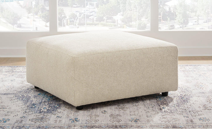 Edenfield Oversized Accent Ottoman 2900408 Linen Contemporary Stationary Upholstery By AFI - sofafair.com