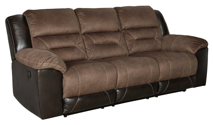 Earhart Reclining Sofa and Loveseat 29101U1 Chestnut Contemporary Motion Upholstery Package By AFI - sofafair.com