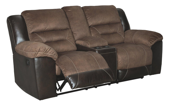 Earhart Reclining Loveseat with Console 2910194 Chestnut Contemporary Motion Upholstery By AFI - sofafair.com