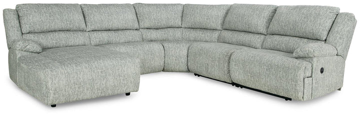 McClelland 5Piece Reclining Sectional with Chaise 29302S5 Gray Contemporary Motion Sectionals By AFI - sofafair.com