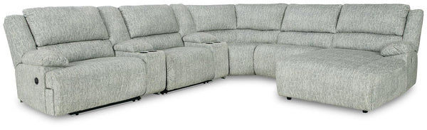 McClelland 7Piece Reclining Sectional with Chaise 29302S21 Gray Contemporary Motion Sectionals By AFI - sofafair.com