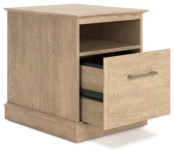 Elmferd File Cabinet H302-12 Brown/Beige Contemporary Home Office Storage By Ashley - sofafair.com