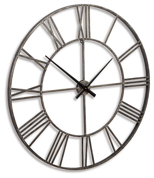 A8010237 Metallic Casual Paquita Wall Clock By Ashley - sofafair.com