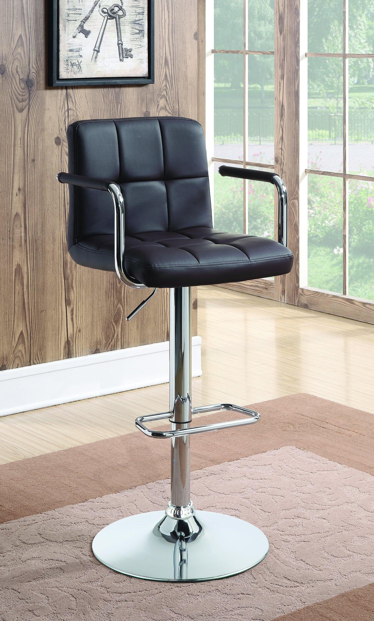 Rec room/bar stools: height adjustable 121099 adjustable bar stool By coaster - sofafair.com