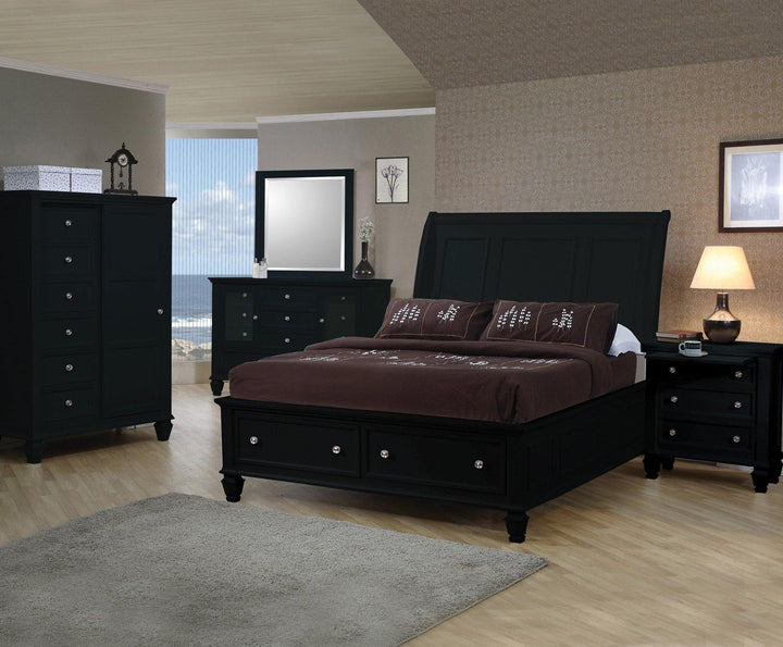 Sandy beach 201329 Black Country queen bed By coaster - sofafair.com