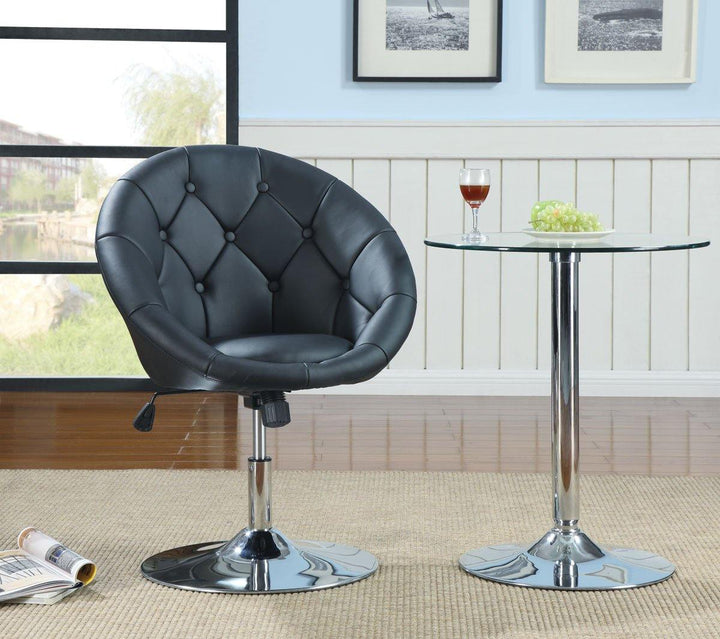 Accents : chairs 102580 Chrome Transitional accent chair By coaster - sofafair.com