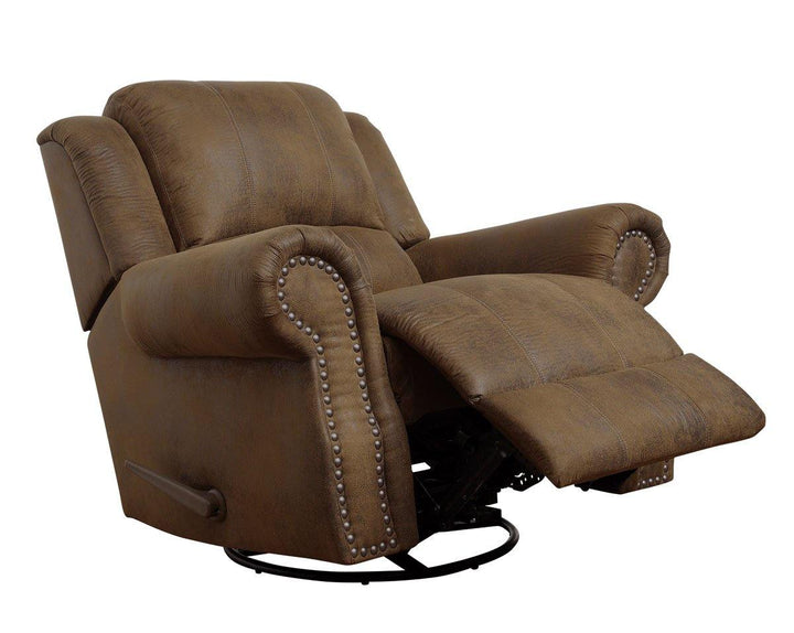 Sir rawlinson motion 650153 Buckskin brown Traditional fabric recliners By coaster - sofafair.com