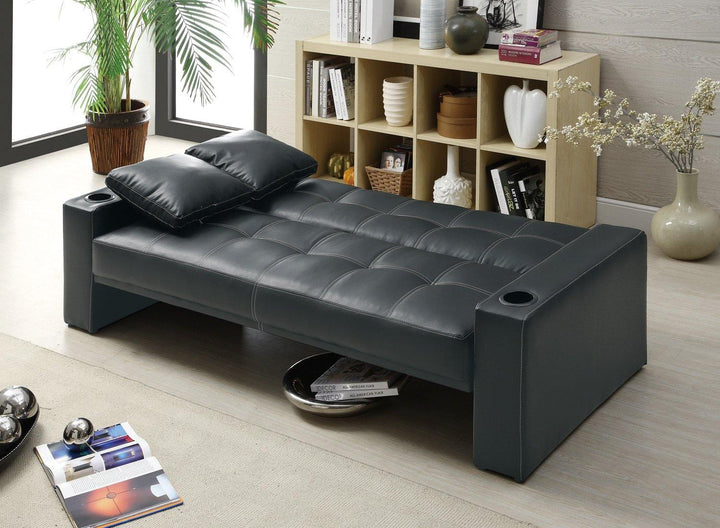 300125 Black Contemporary Living room : sofa beds By coaster - sofafair.com