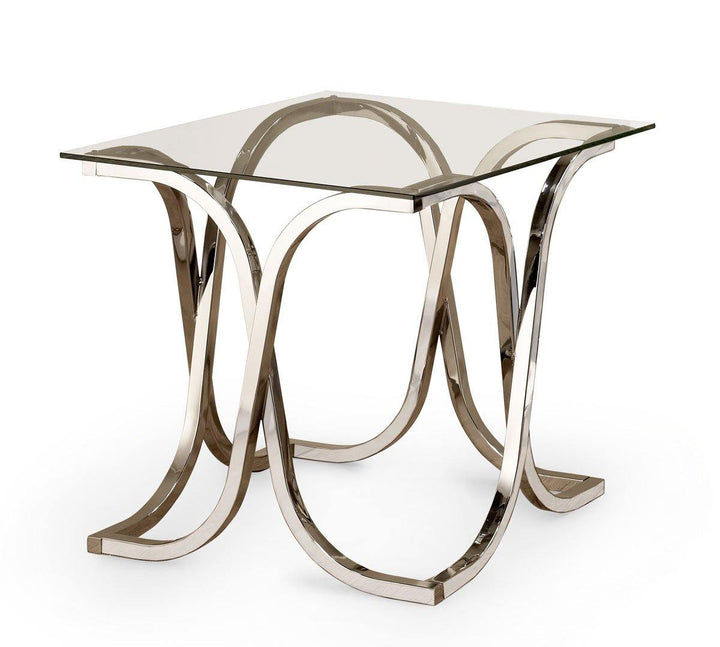 Tess sectional 701917 metal End Table1 By coaster - sofafair.com