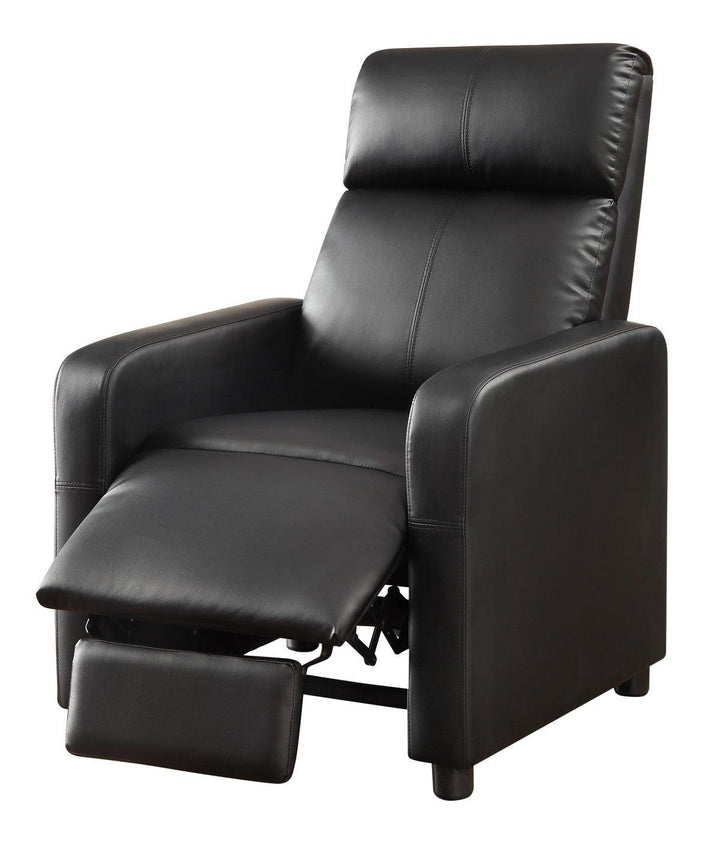 Toohey home theater 600181 Black leatherette leatherette recliners By coaster - sofafair.com
