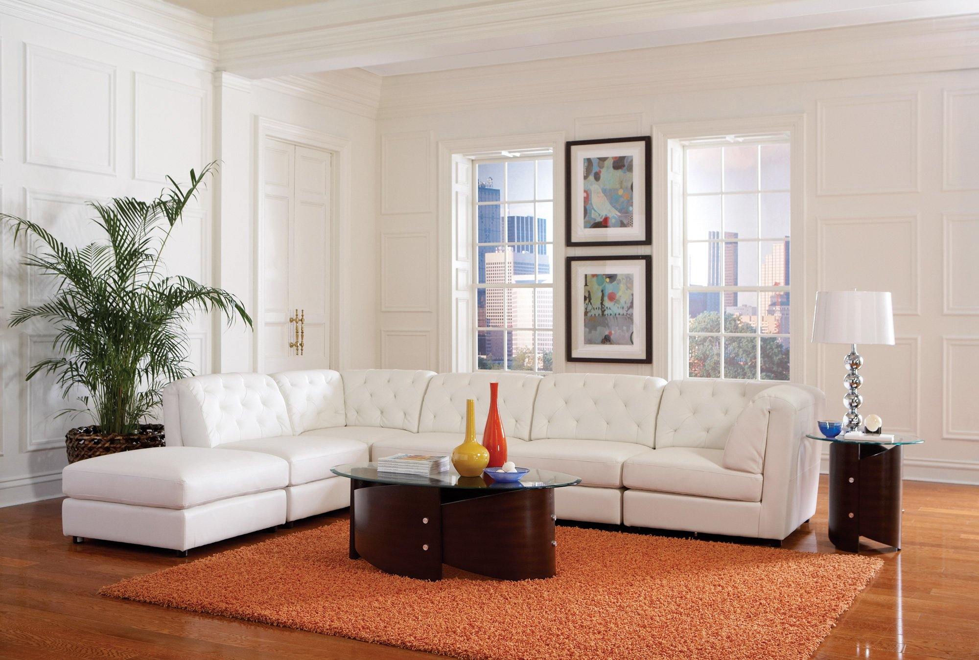 Quinn sectional 551021 armless chair By coaster - sofafair.com