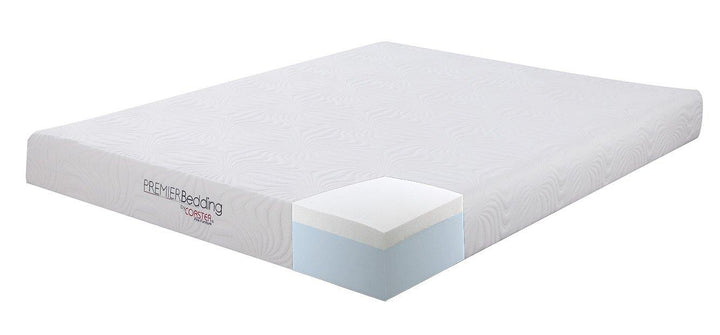 Keegan 8" mattress 350063 White Casual Mattress1 By coaster - sofafair.com