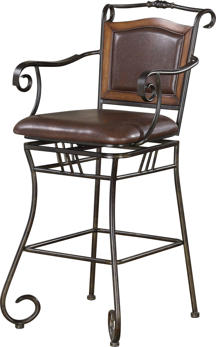 Rec room/ bar tables: rustic/industrial 100159 Brown Traditional bar stool By coaster - sofafair.com