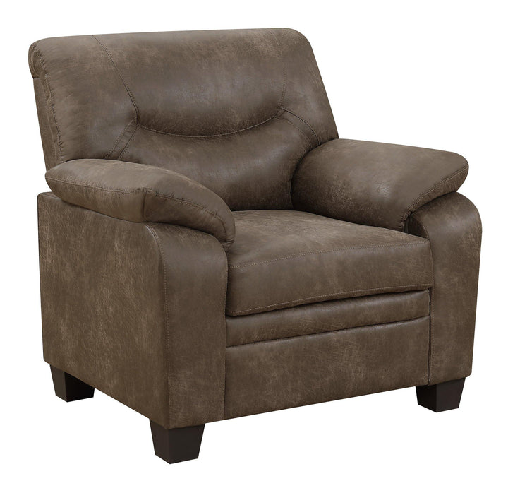 Meagan casual brown chair 506563 Brown Chair1 By coaster - sofafair.com