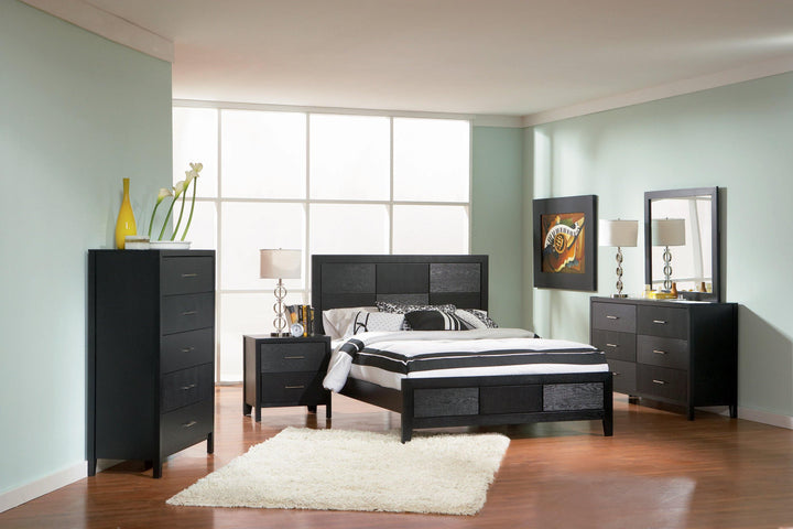 Grove transitional cappuccino queen five-piece five pieces set 300370-S5 bedroom sets By coaster - sofafair.com