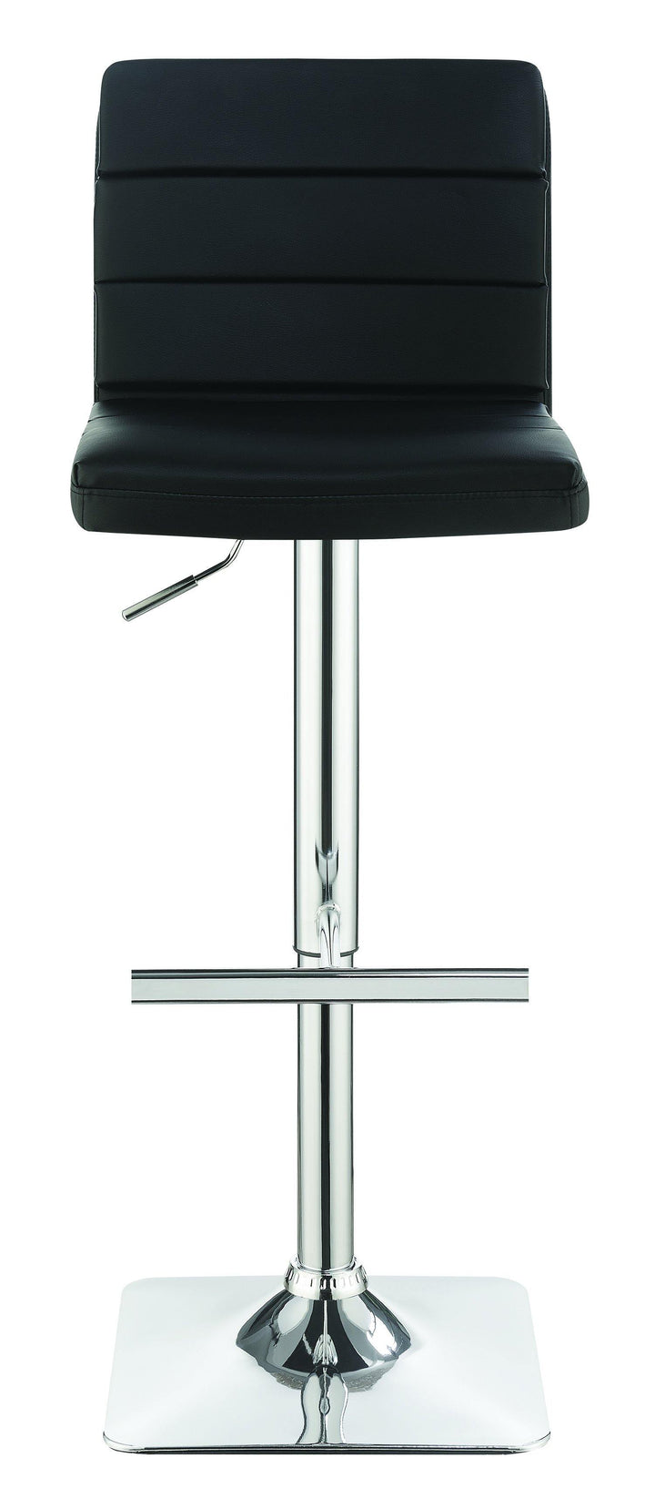 Rec room/bar stools: height adjustable 120695 Black Contemporary adjustable bar stool By coaster - sofafair.com