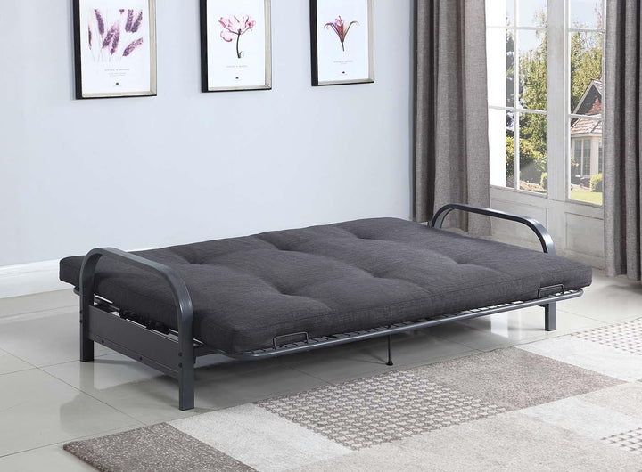 360008 metal Dark grey metal futon frame By coaster - sofafair.com
