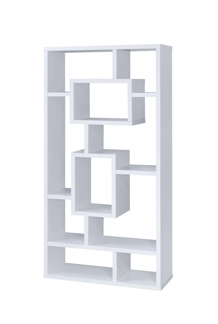 Home office : bookcases 800157 White Casual Bookcase1 By coaster - sofafair.com