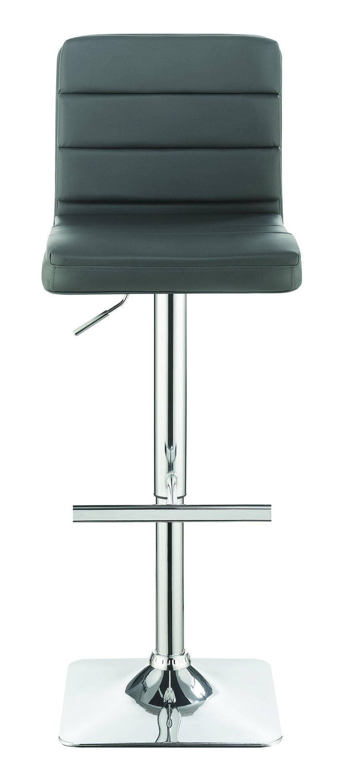 Rec room/ bar tables: chrome/glass 120696 Grey Contemporary adjustable bar stool By coaster - sofafair.com