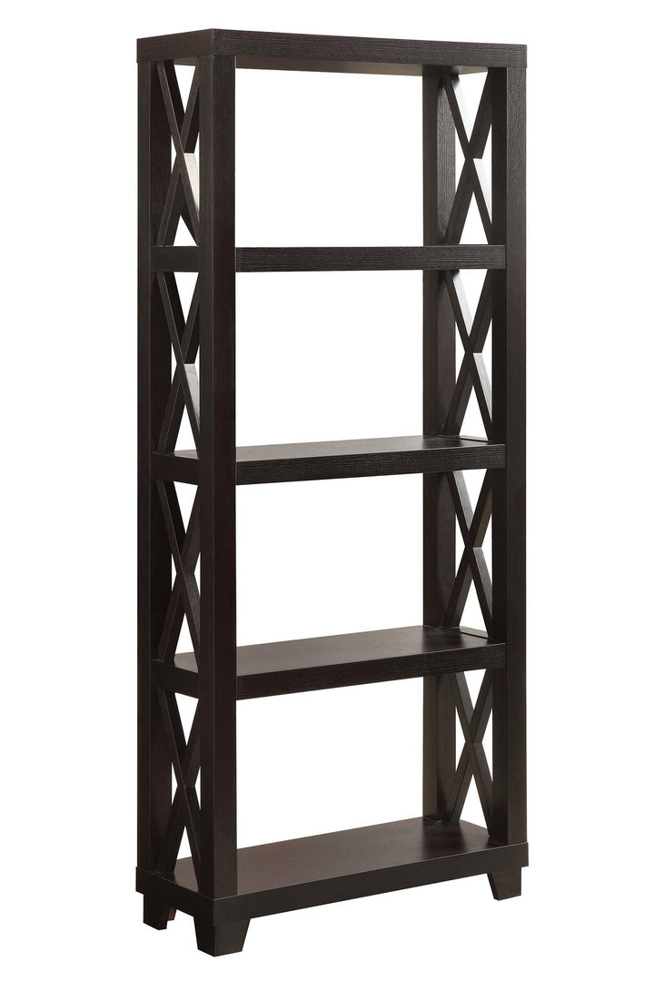 Humfrye 801353 Cappuccino Casual Bookcase1 By coaster - sofafair.com