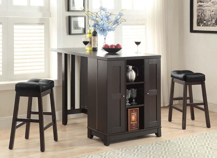 Rec room: bar cabinets 120519 Black Transitional counter height stool By coaster - sofafair.com