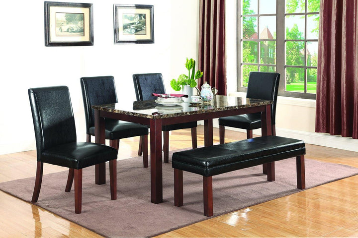 Otero transitional black dining chair 107702 Dark brown Dining Chair1 By coaster - sofafair.com