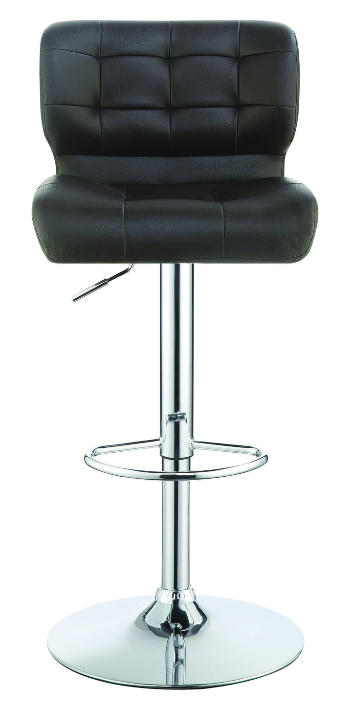 Rec room/bar stools: height adjustable 100544 Brown Contemporary adjustable bar stool By coaster - sofafair.com