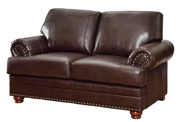 Colton 504412 Brown Traditional Loveseat1 By coaster - sofafair.com