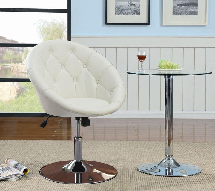 Accents : chairs 102583 Chrome metal accent chair By coaster - sofafair.com