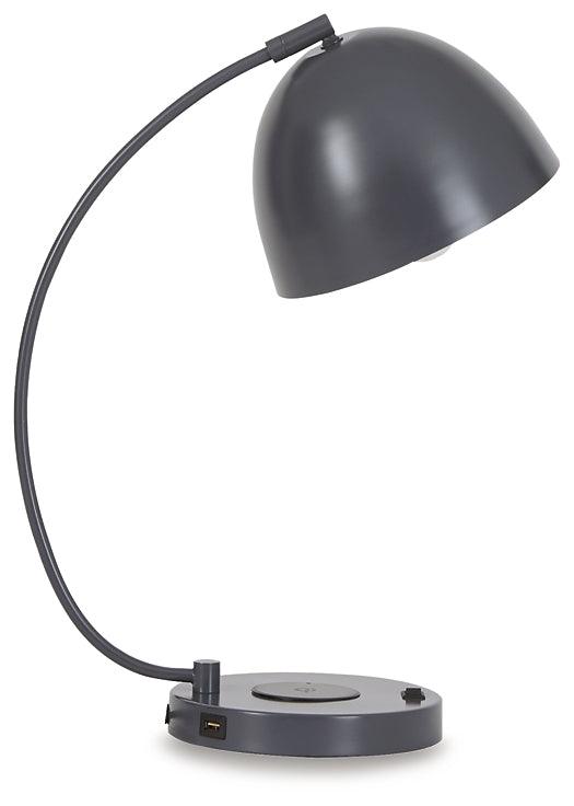 Austbeck Desk Lamp L206032 Black/Gray Contemporary Desk Lamps By Ashley - sofafair.com
