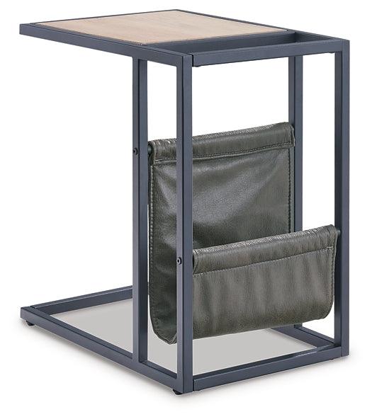 Freslowe Chairside End Table T931-107 Black/Gray Contemporary End Table Chair Side By Ashley - sofafair.com